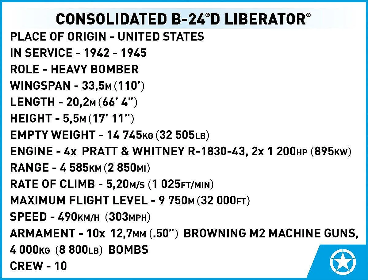 COBI 5739 Consolidated B-24 Liberator