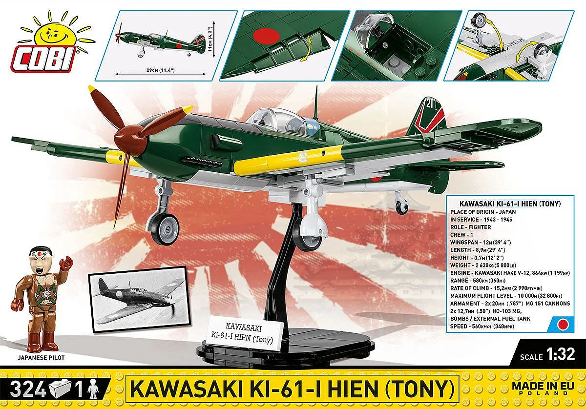 COBI 5740 Kawasaki Ki-61-I Hien 'Tony'