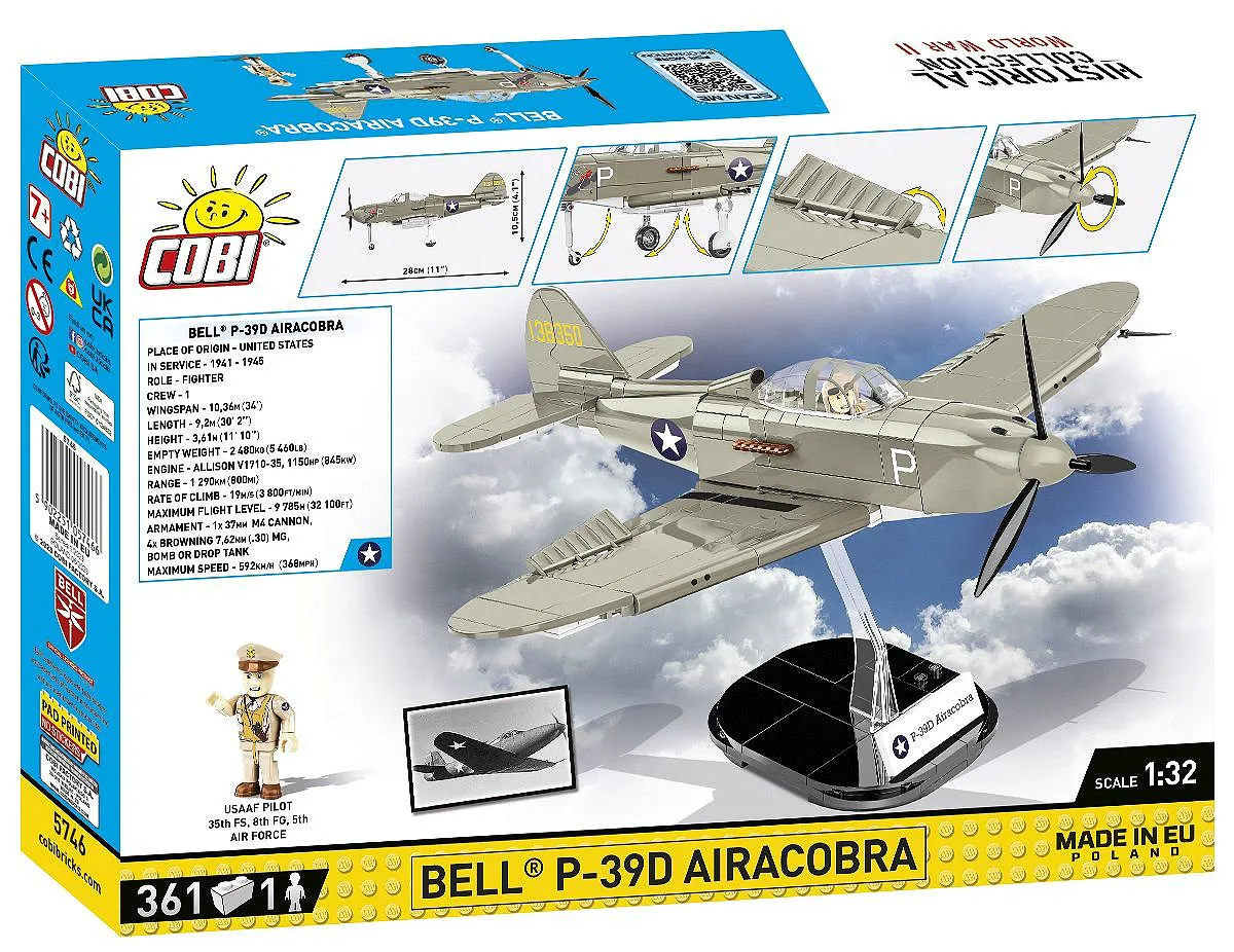 COBI 5746 Bell P-39D Airacobra