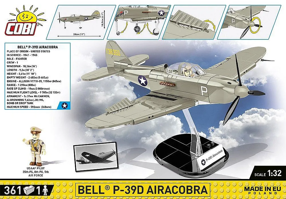 COBI 5746 Bell P-39D Airacobra