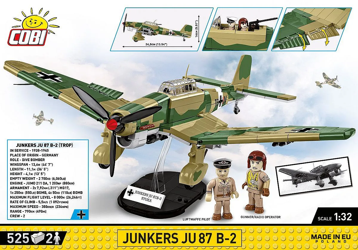 COBI 5748 Junkers Ju 87 B-2