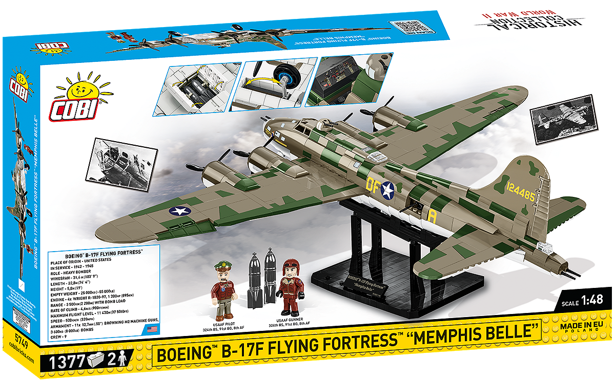 COBI 5749 Boeing B-17F Flying Fortress "Memphis Belle" - Executive Edition