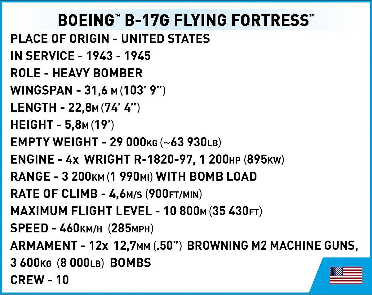 COBI 5750 Boeing B-17G Flying Fortress