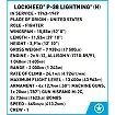 COBI 5763 Lockheed P-38H Lightning