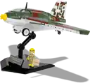 COBI 5765 Messerschmitt Me 163B Komet & Scheuch-Schlepper - Limitierte Edition