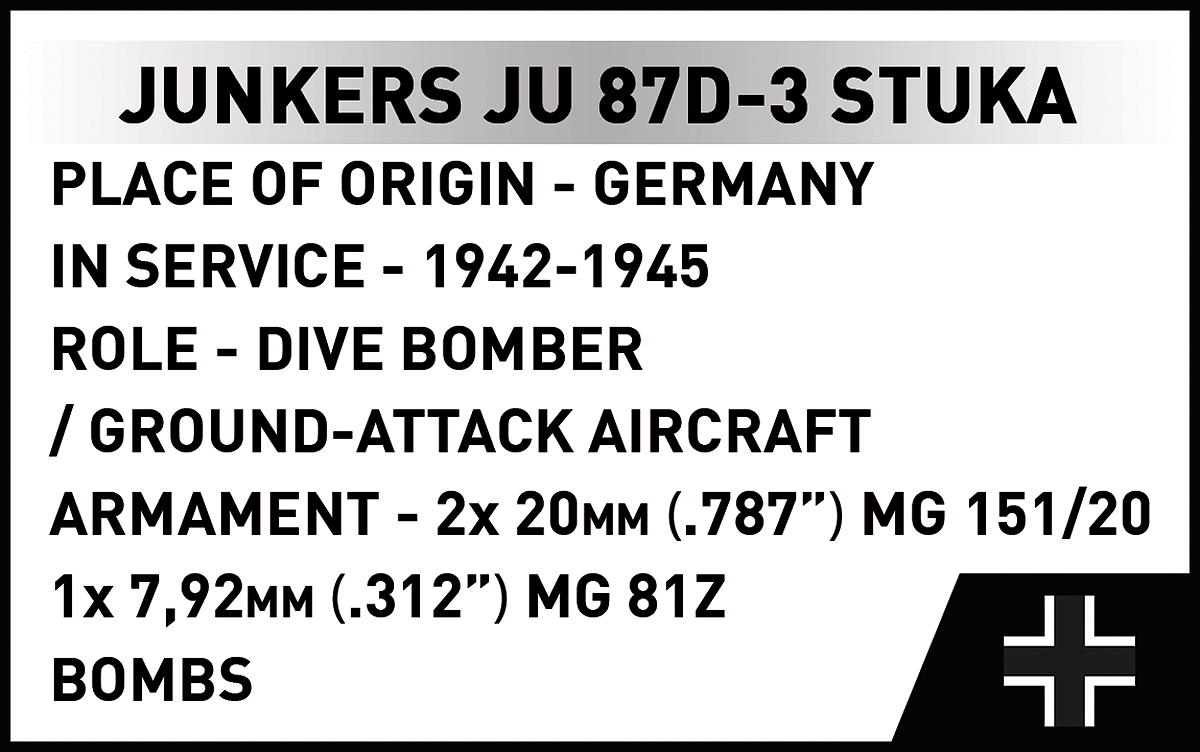 COBI 5768 Junkers Ju 87D-3 Stuka