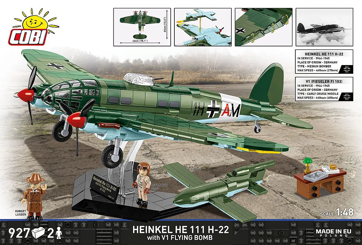 COBI 5771 Heinkel HE 111 H-22 mit V1 Flying Bomb - Executive Edition