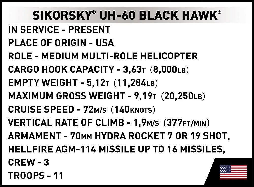 COBI 5816 Black Hawk UH-60 - Limited Edition