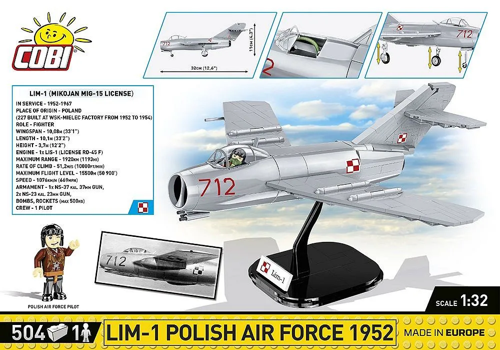 COBI 5822 Lim-1 Polish Air Force 1952