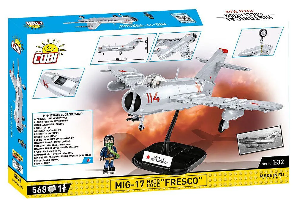 COBI 5823 MiG-17 NATO Code "Fresco