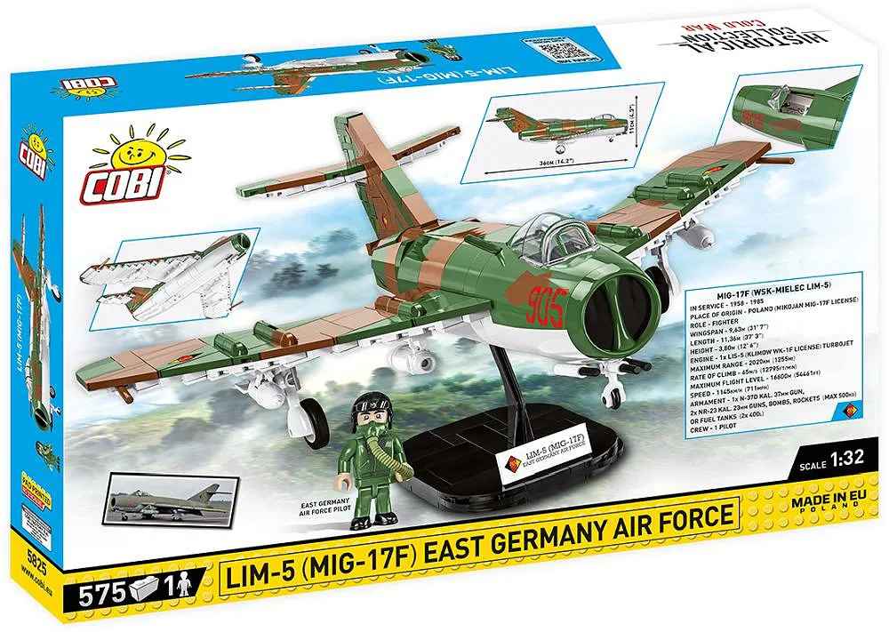 COBI 5825 Lim-5 (MiG-17F) Luftwaffe der DDR