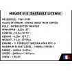 COBI 5827 Mirage IIIS Zwitserse luchtmacht
