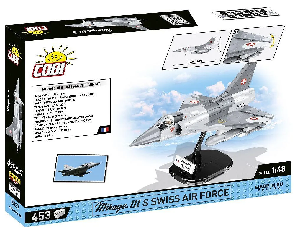 COBI 5827 Mirage IIIS Zwitserse luchtmacht