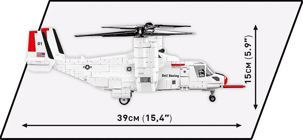 COBI 5835 Bell-Boeing V-22 Osprey Erstausgabe des Erstflugs