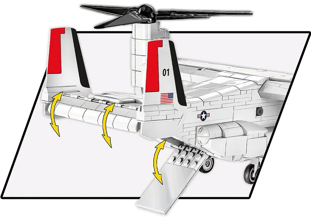 COBI 5835 Bell-Boeing V-22 Osprey Erstausgabe des Erstflugs