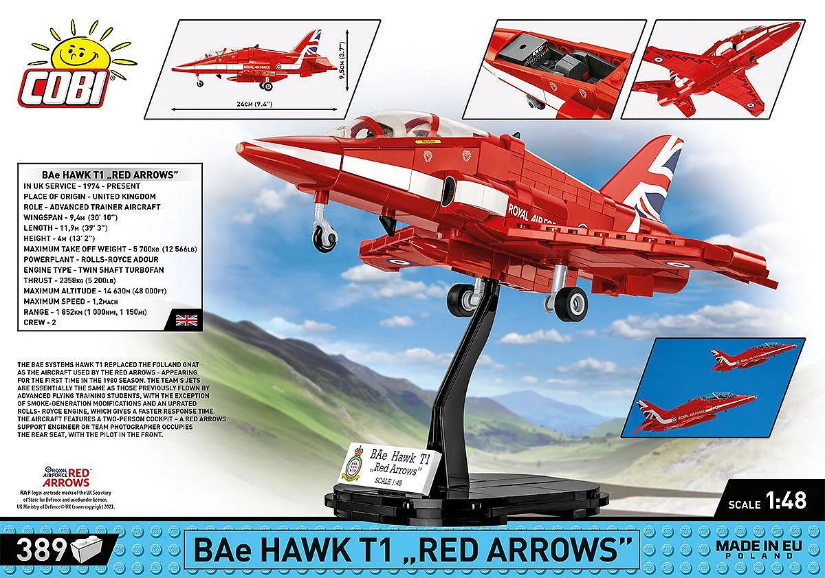COBI 5844 BAe Hawk T1 Red Arrows