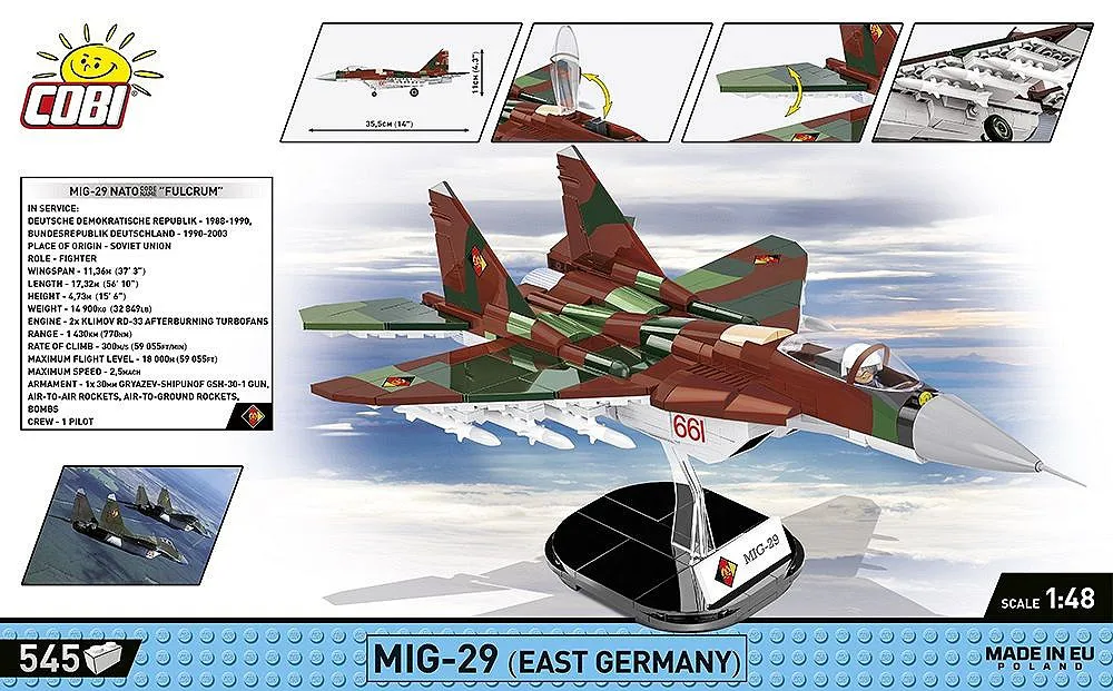 COBI 5851 MiG-29 (East Germany)