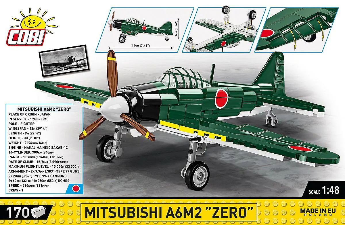 COBI 5861 Mitsubishi A6M2 "Zero