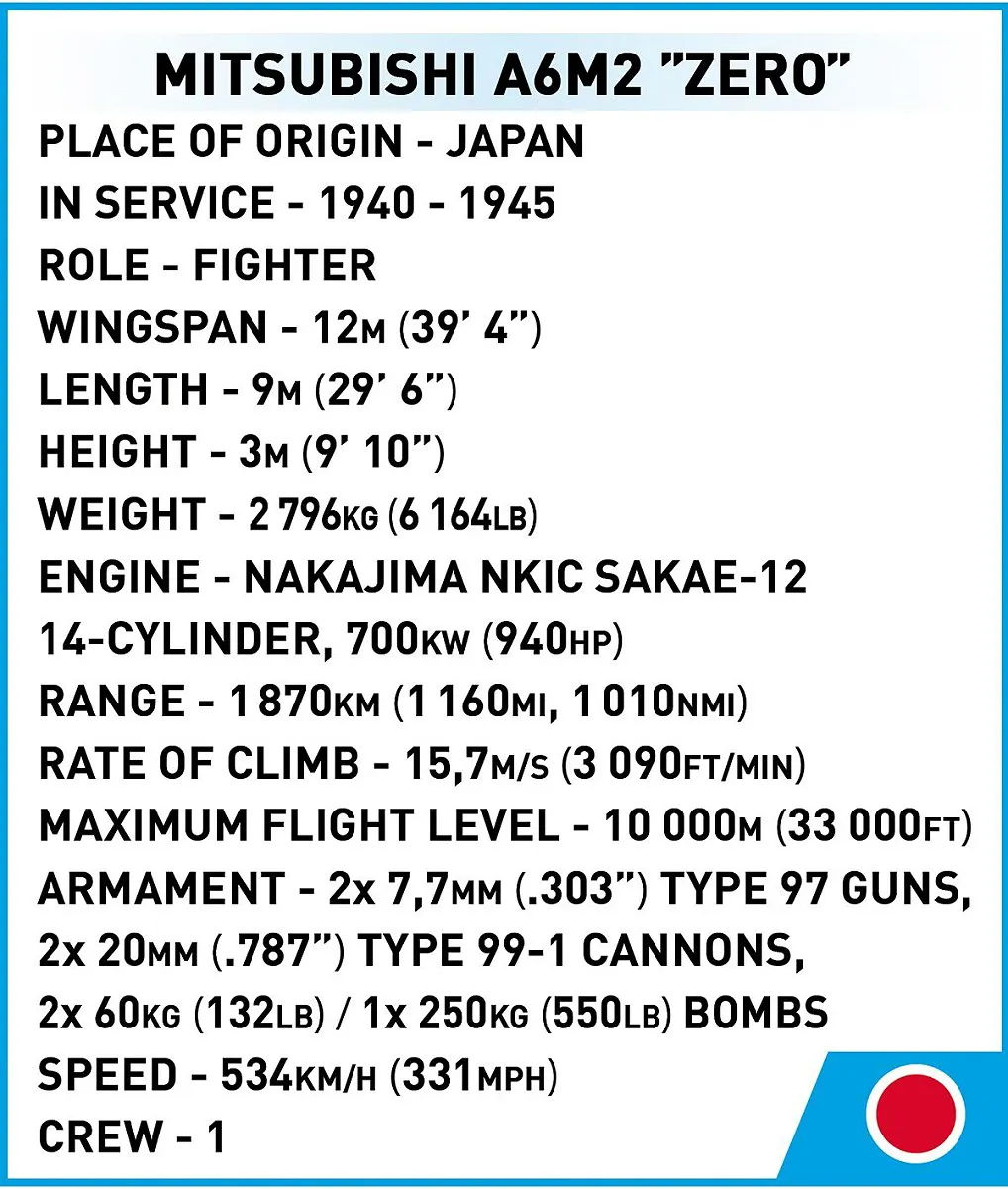 COBI 5861 Mitsubishi A6M2 "Zero