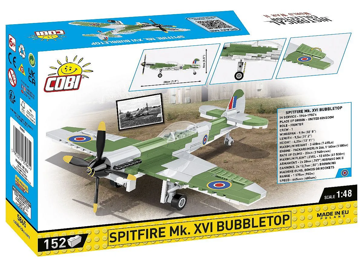 COBI 5865 Spitfire Mk. XVI Bubbletop