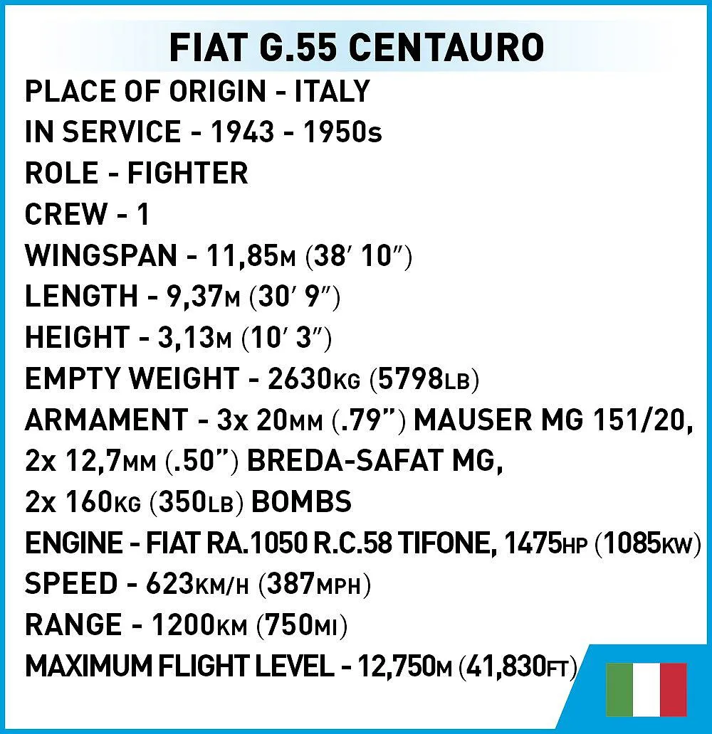 COBI 5867 Fiat G.55 Centauro