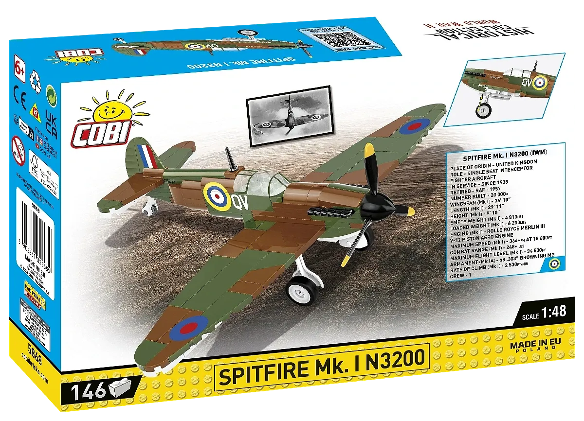 COBI 5868 Spitfire Mk. I N3200 - Imperial War Museum Duxford