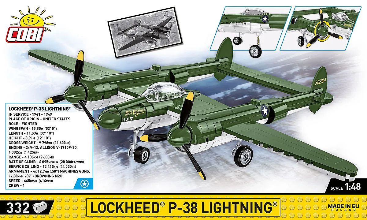 COBI 5882 Lockheed P-38 Lightning
