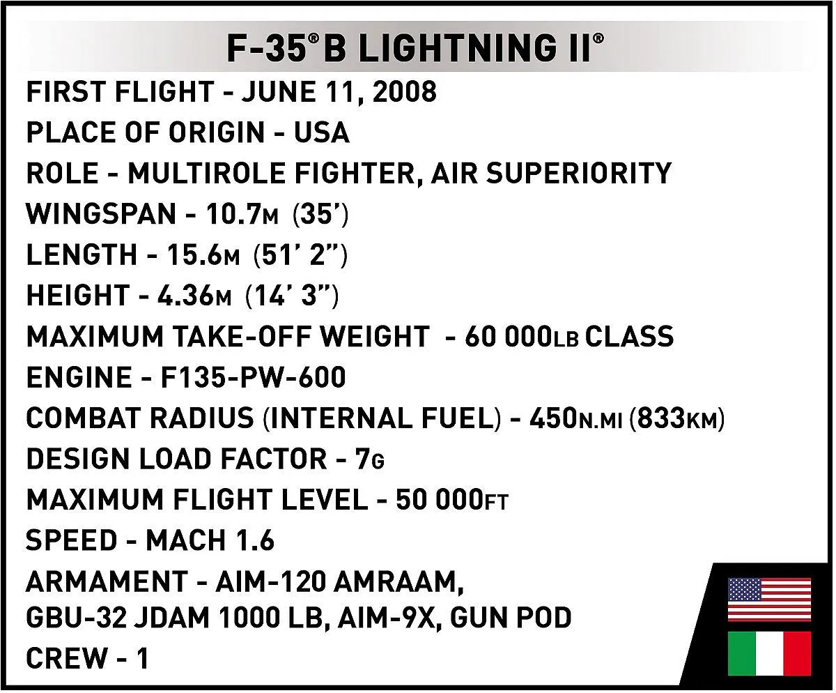 COBI 5895 F-35B STOVL Lightning II