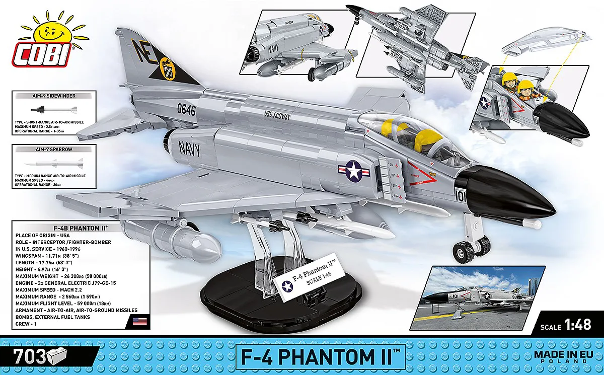 COBI 5897 F-4 Phantom II - USS Midway