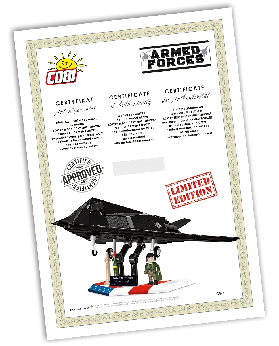 COBI 5902 Lockheed F-117 Nighthawk - Limitierte Edition