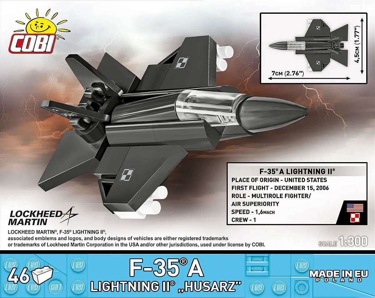 COBI 5926 F-35A Lightning II "Husarz" 1:300