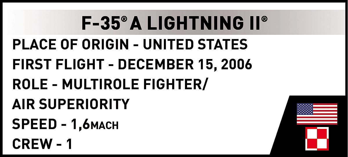 COBI 5926 F-35A Lightning II "Husarz" 1:300