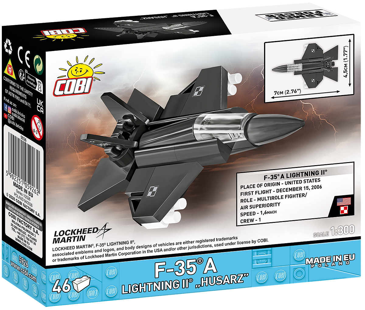 COBI 5926 F-35A Lightning II "Husarz" 1:300