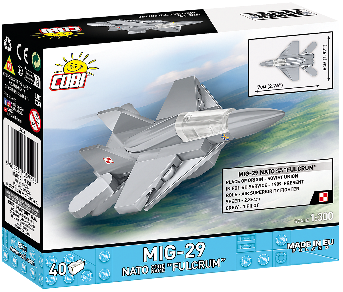 COBI 5928 MiG-29 NATO "Fulcrum" 1:300