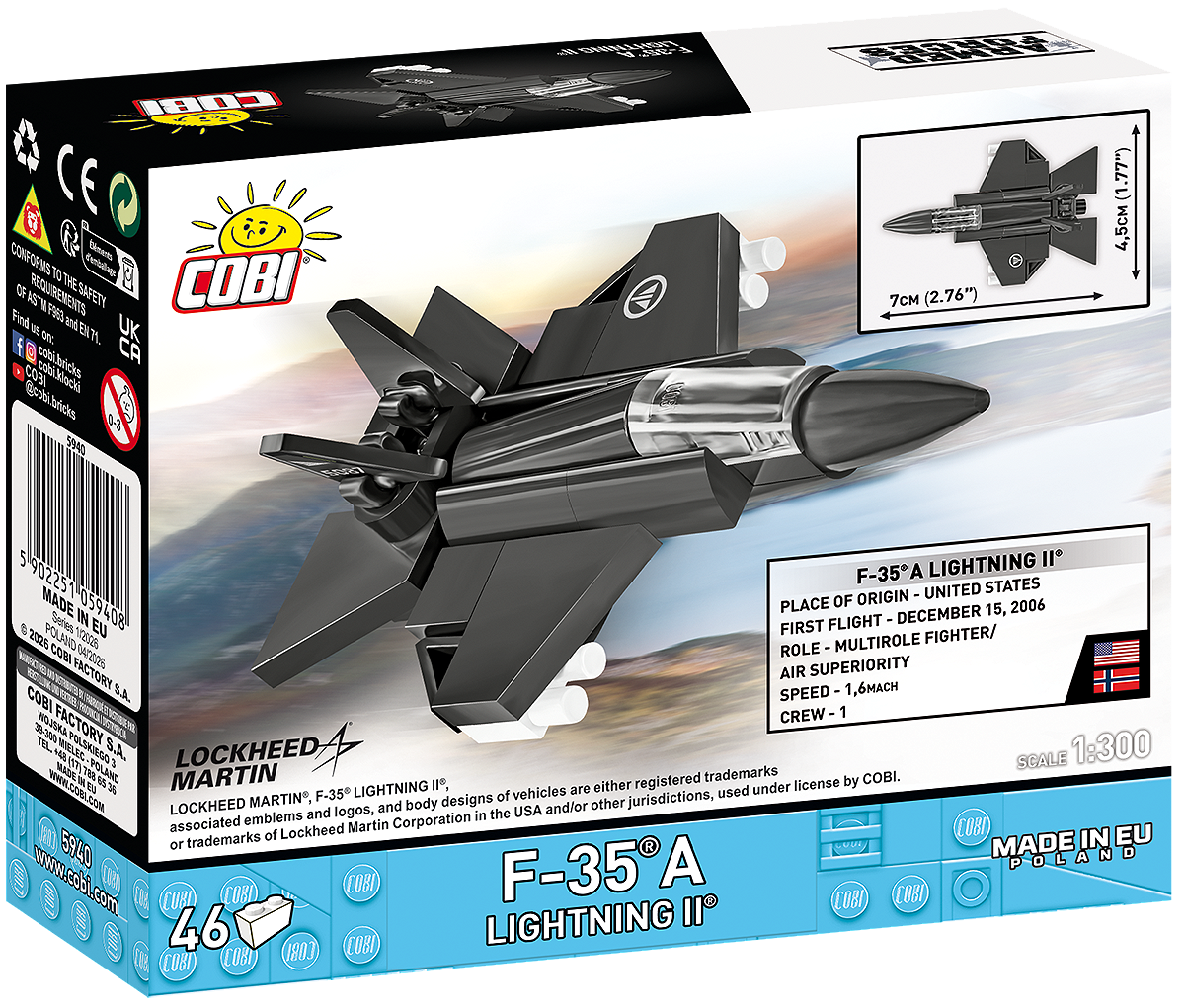 COBI 5940 F-35A Lightning II 1:300
