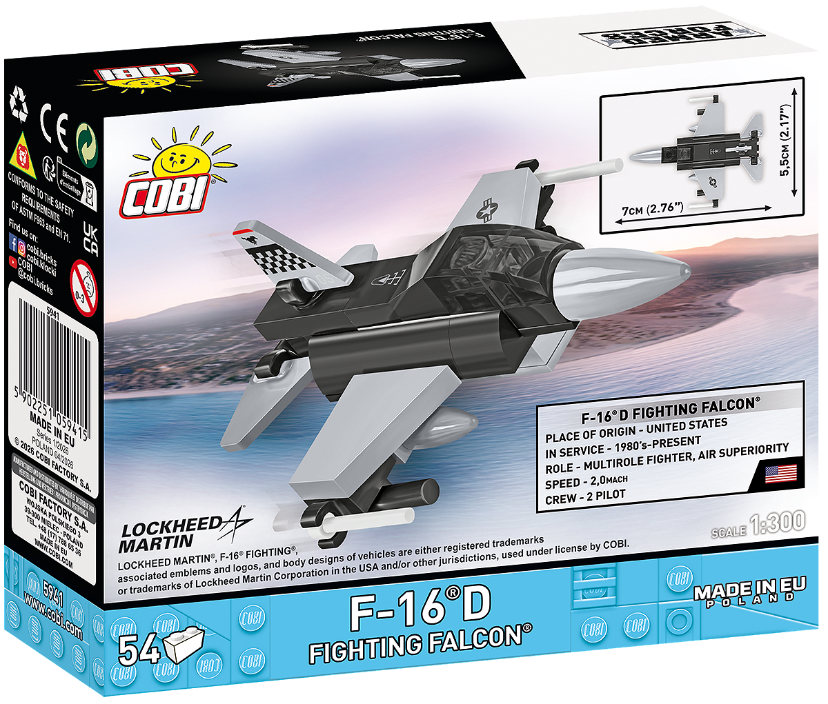 COBI 5941 F-16D Fighting Falcon 1:300