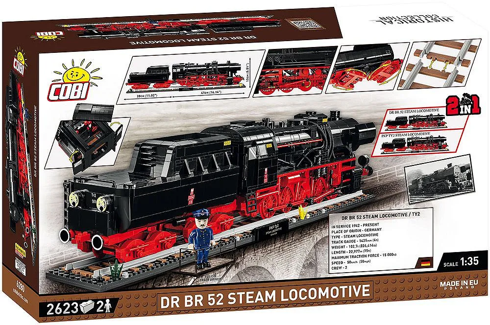 COBI 6280 DR BR 52 stoomlocomotief 2in1 - Executive Edition