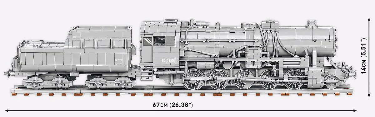 COBI 6281 Kriegslokomotive Baureihe 52