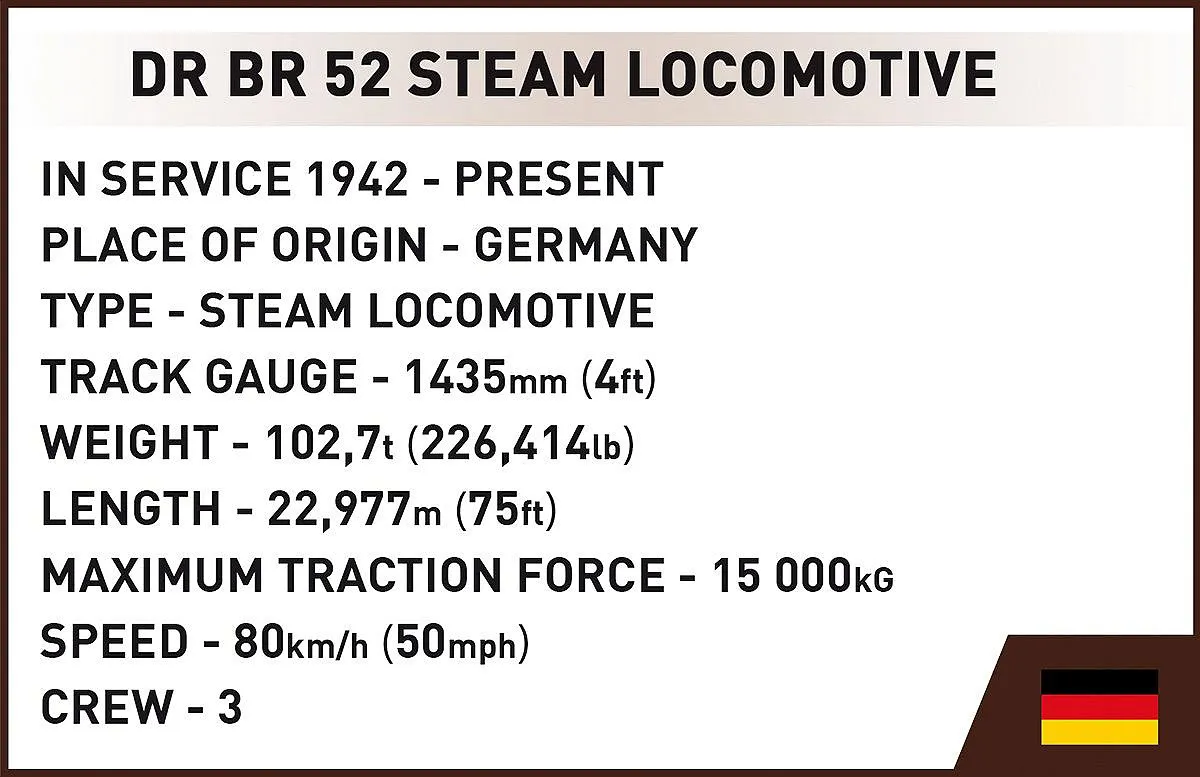 COBI 6282 DR BR 52 Dampflokomotive