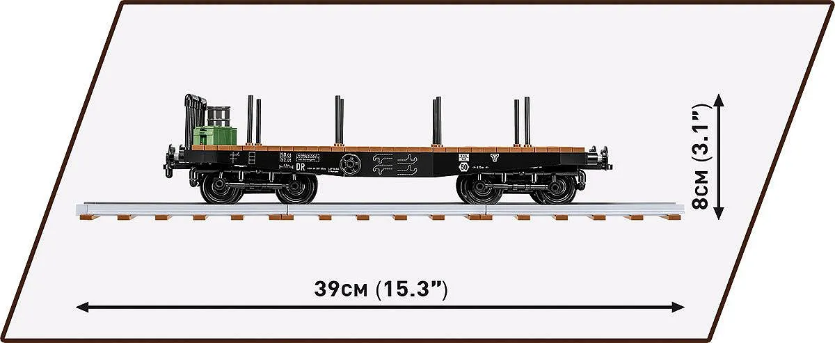 COBI 6284 Schwerer Plattformwagen Type SSYS