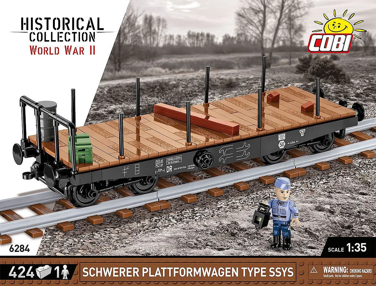 COBI 6284 Schwerer Plattformwagen Type SSYS