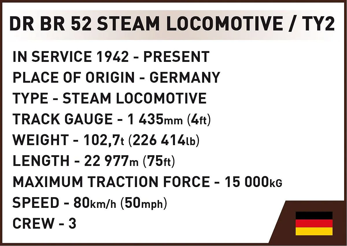 COBI 6287 DR BR 52 Steam Locomotive & Railway Semaphore