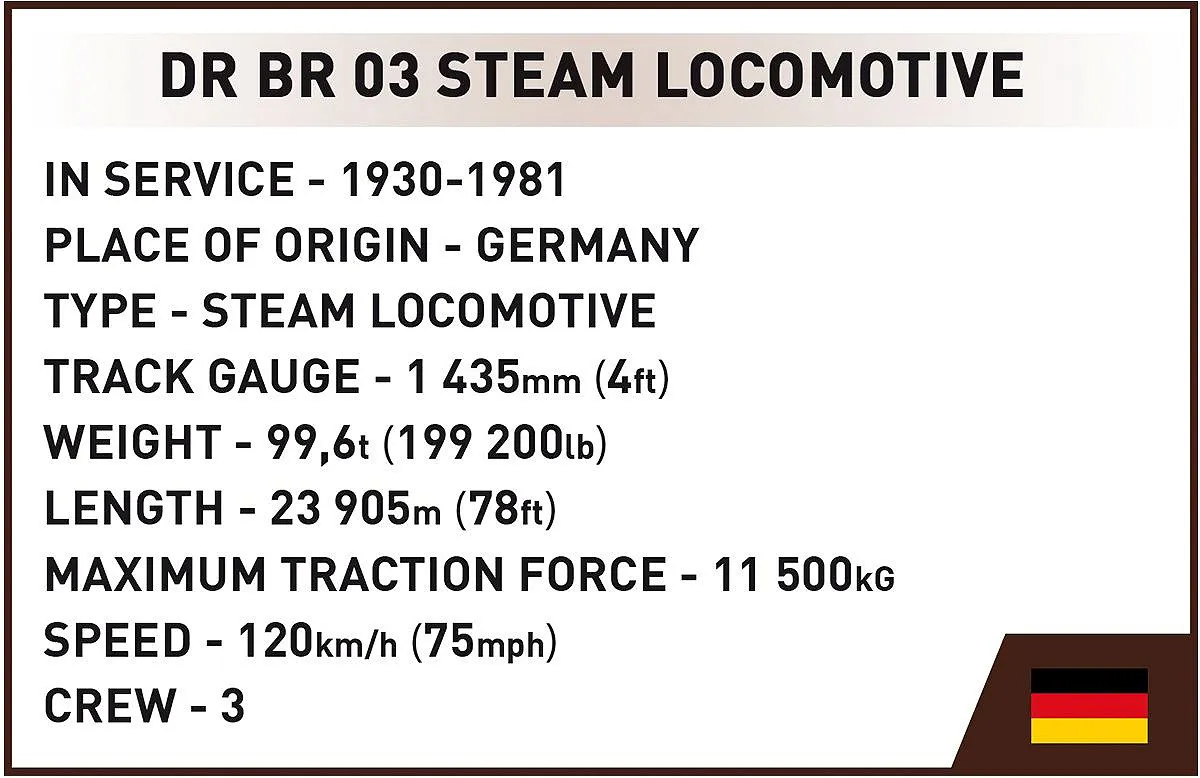 COBI 6288 DR BR 03 Dampflokomotive