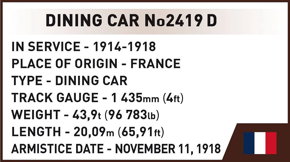 COBI 6291 Compiègne Wagon (11 November 1918)